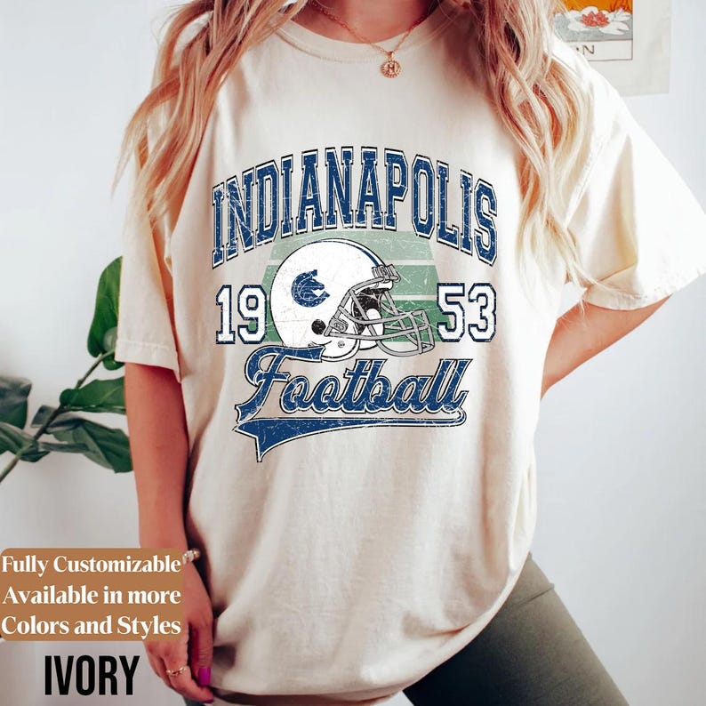 Comfort Colors Indianapolis Football Shirt Style 03