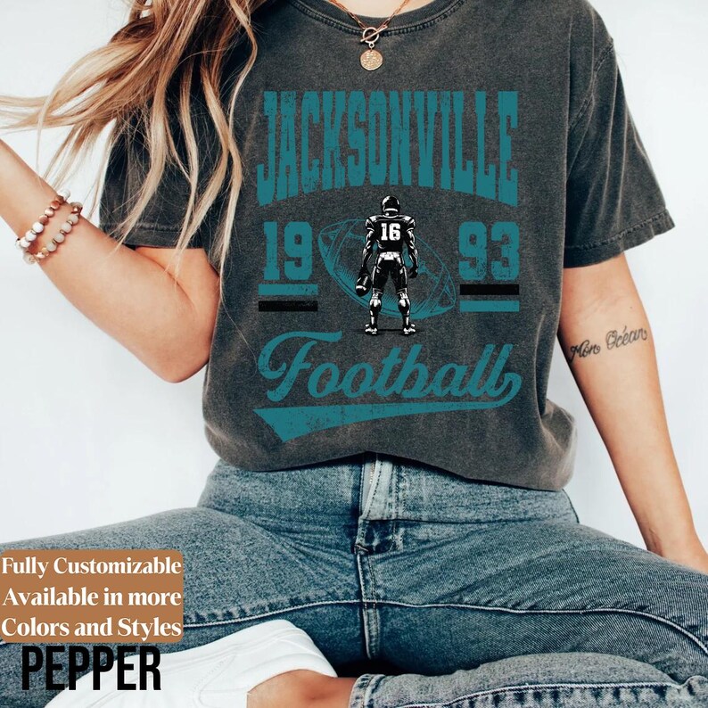 Comfort Colors Jacksonville Football Shirt Style 02