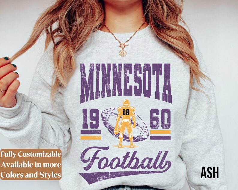 Vintage Minnesota Football Sweatshirt · Style 01