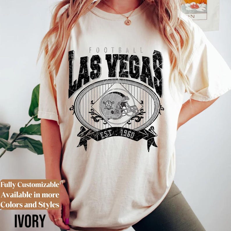 Comfort Colors Vintage Las Vegas Football Shirt · Style 05