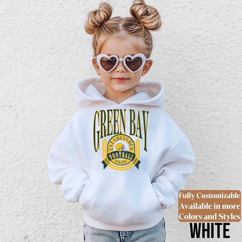 Green Bay Kids Vintage Sweatshirt Style 05