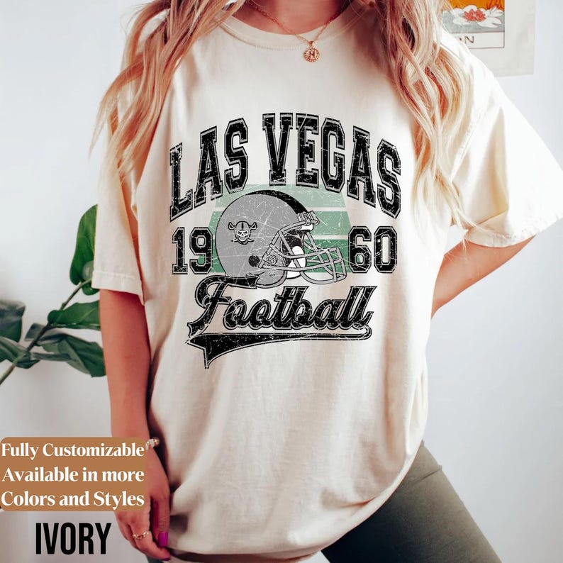 Comfort Colors Vintage Las Vegas Football Shirt · Style 03