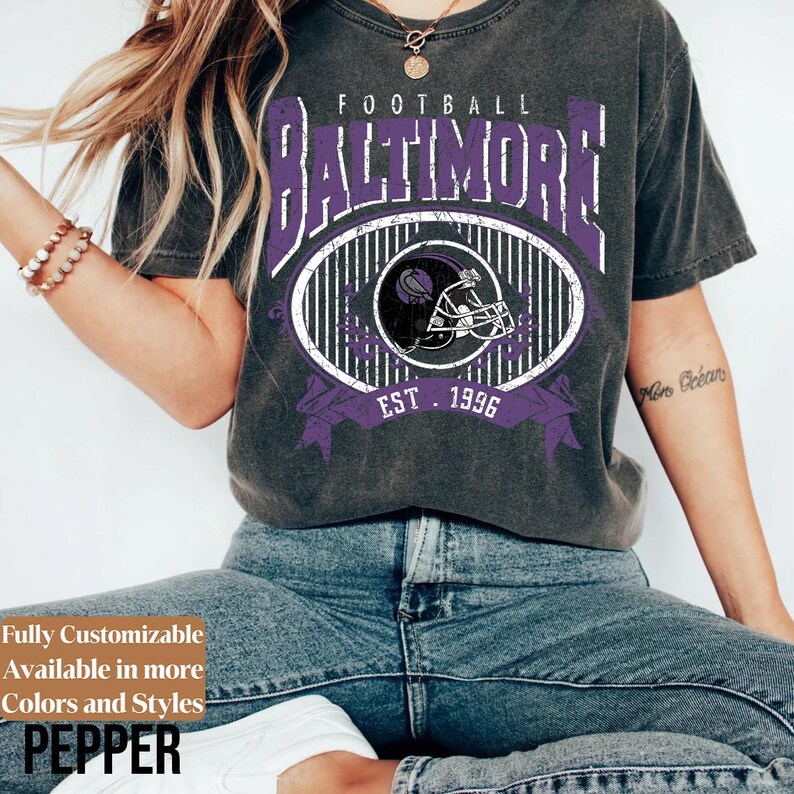 Comfort Colors Vintage Baltimore adults shirt style 6