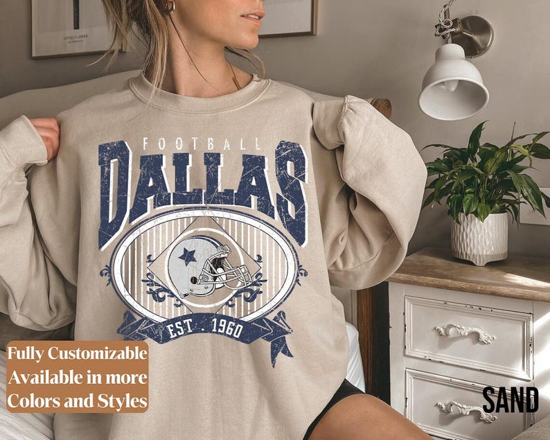 Vintage Dallas Football Sweatshirt Style 04