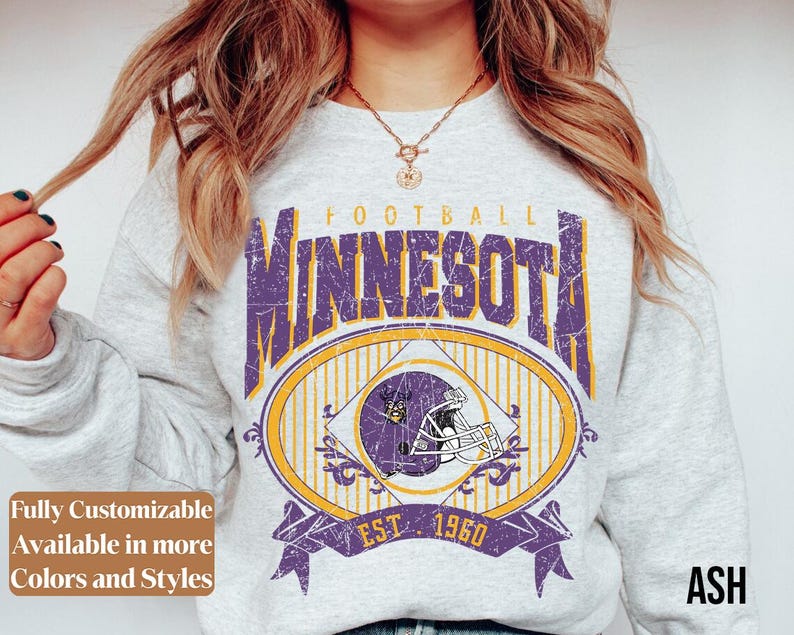 Vintage Minnesota Football Sweatshirt · Style 05