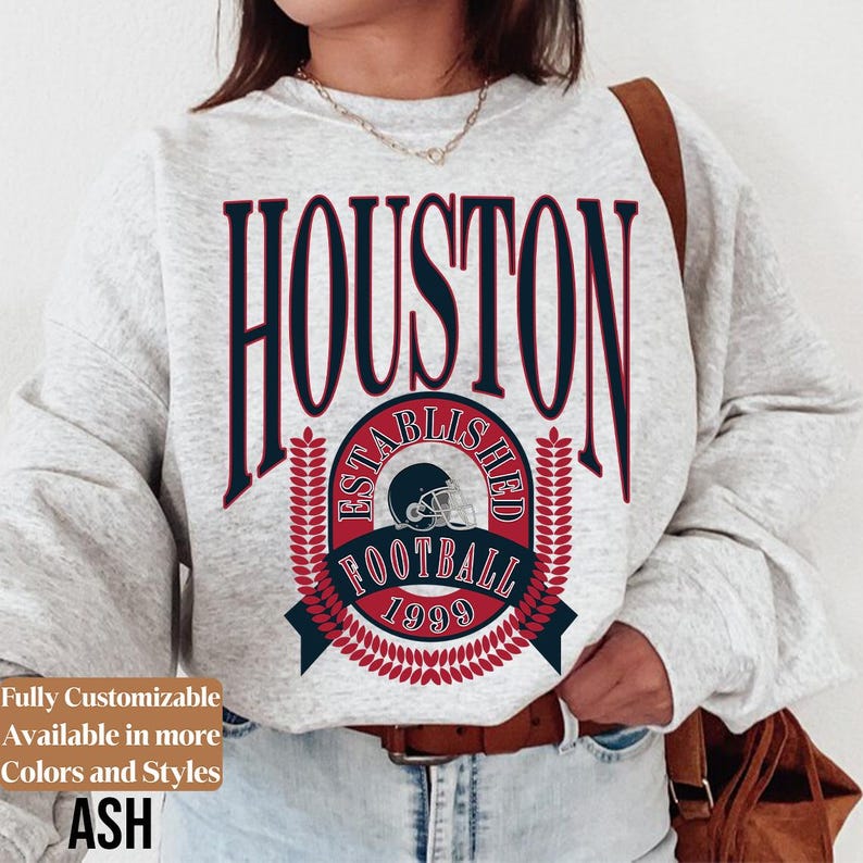 Vintage Houston Football Sweatshirt Style 05
