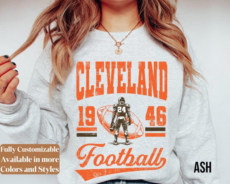 Vintage Cleveland Football adults sweatshirt style 01
