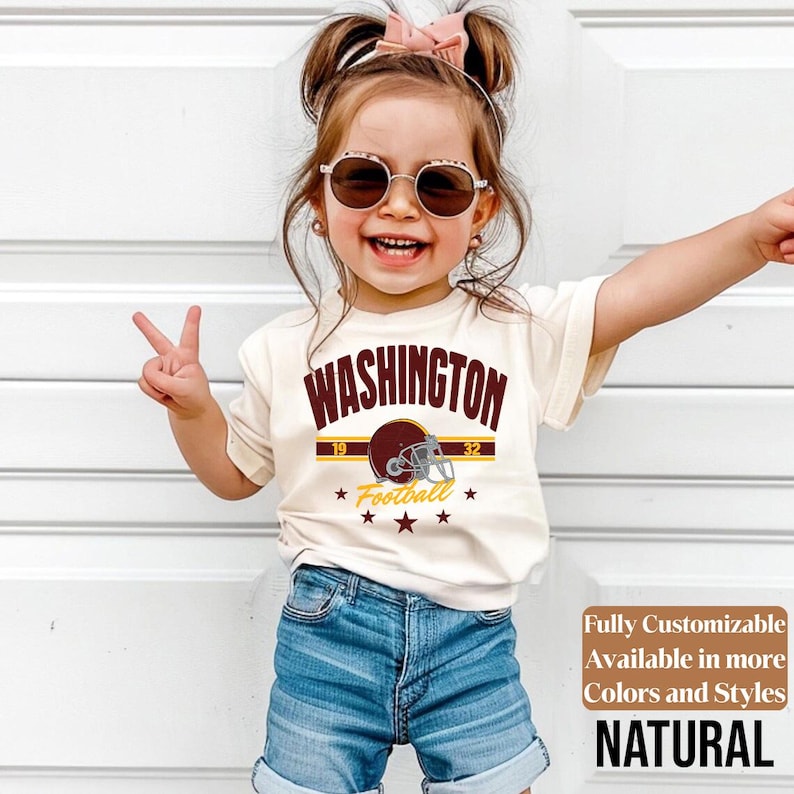 Washington kids football shirt style 12