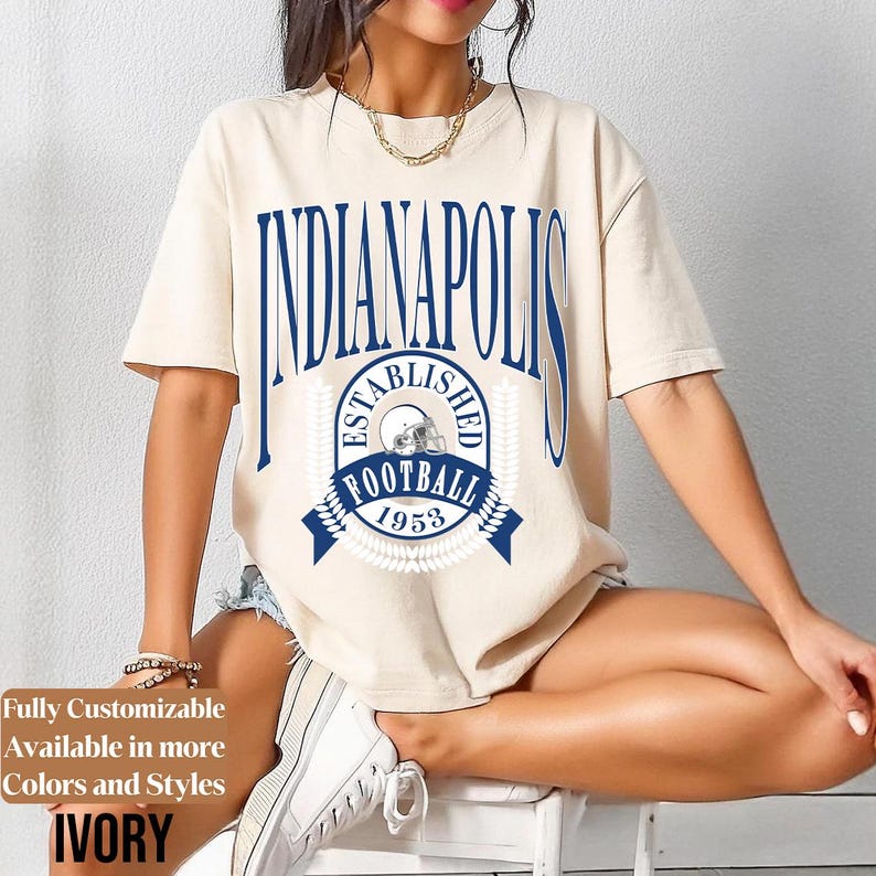 Comfort Colors Indianapolis Football Shirt Style 07