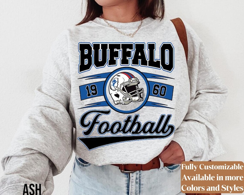 Vintage Buffalo Football adults sweatshirt style 7