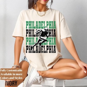 Comfort Colors Vintage Philadelphia Football shirt • Philadelphia Football Sweatshirt • Vintage Retro Style Philadelphia Football Tee• TC369