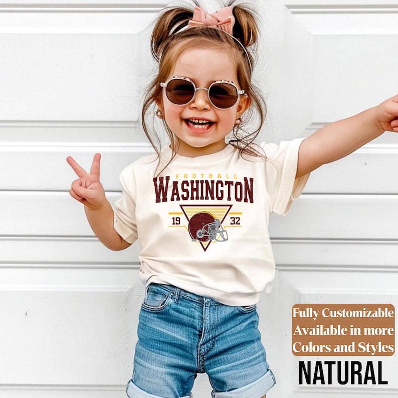 Washington kids football shirt style 09