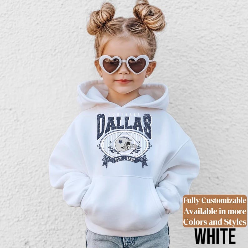 Dallas Kids Vintage Sweatshirt Style 02