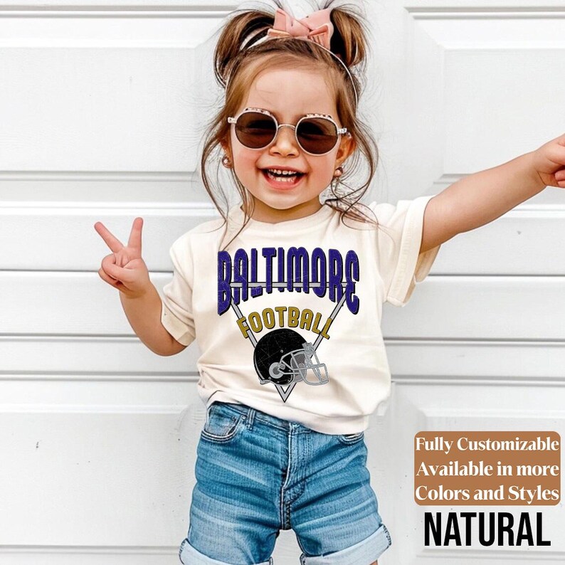 Baltimore kids football shirt style 10
