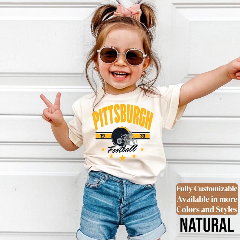 Pittsburgh kids football shirt style 13