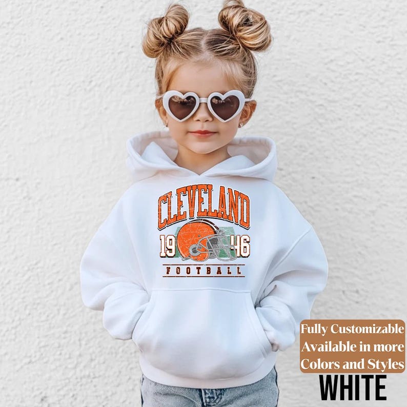 Cleveland Football kids sweatshirt style 06