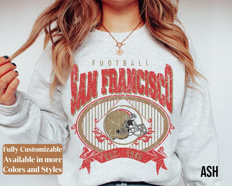 Vintage San Francisco Football adults sweatshirt style 04