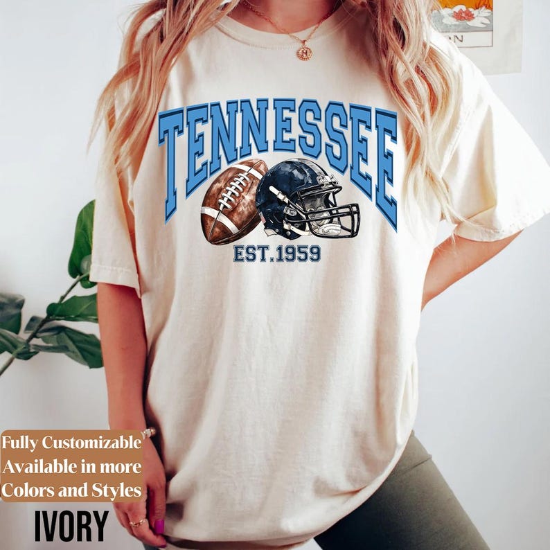 Comfort Colors Vintage Tennessee Football adults shirt style 07