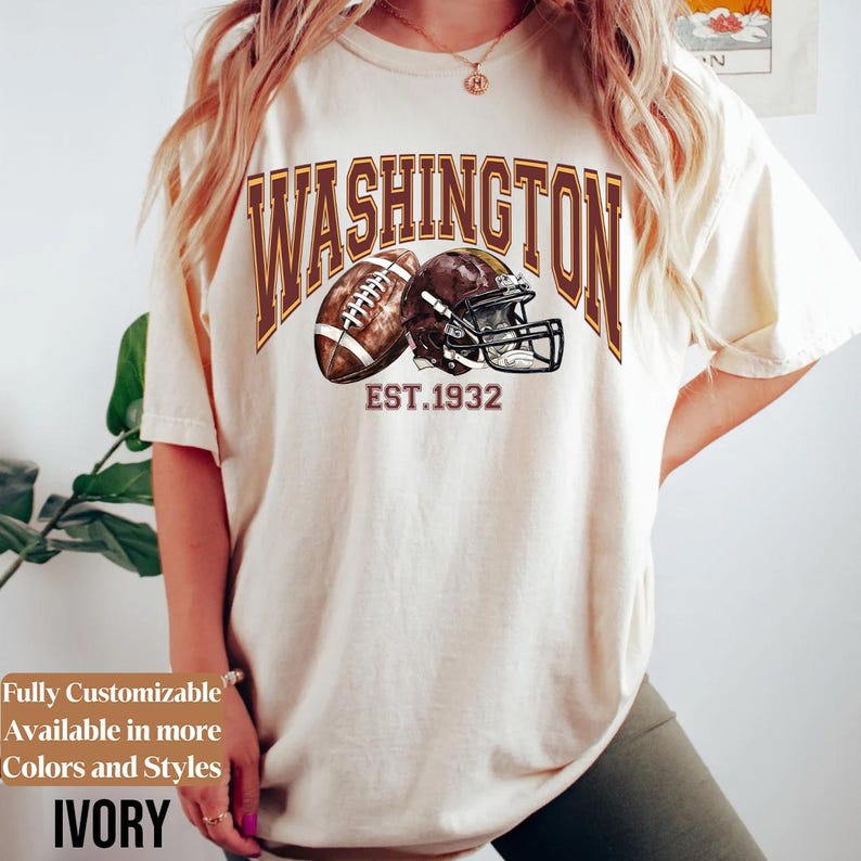 Comfort Colors Vintage Washington Football adults shirt style 09