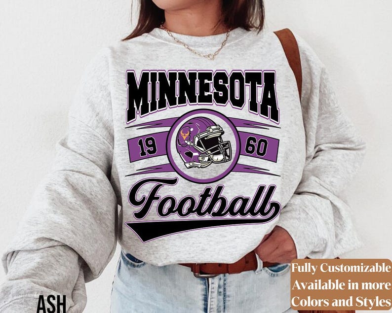 Vintage Minnesota Football Sweatshirt · Style 03