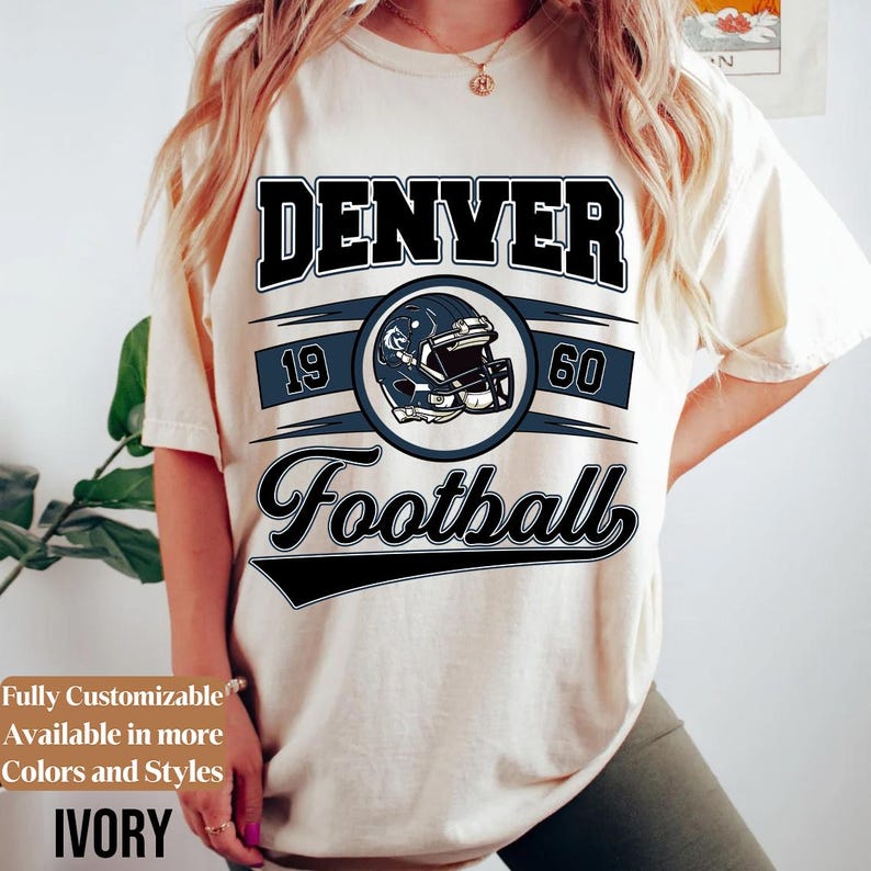 Comfort Colors Denver Football Shirt Style 02