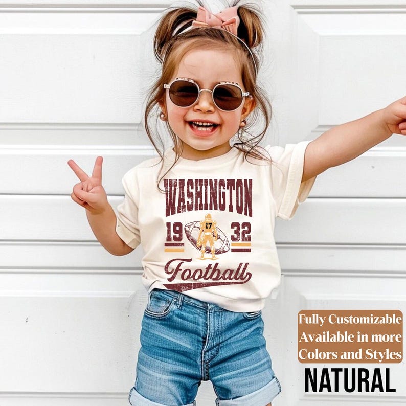 Washington kids football shirt style 03