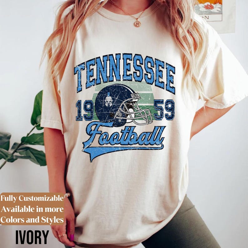 Comfort Colors Vintage Tennessee Football adults shirt style 02