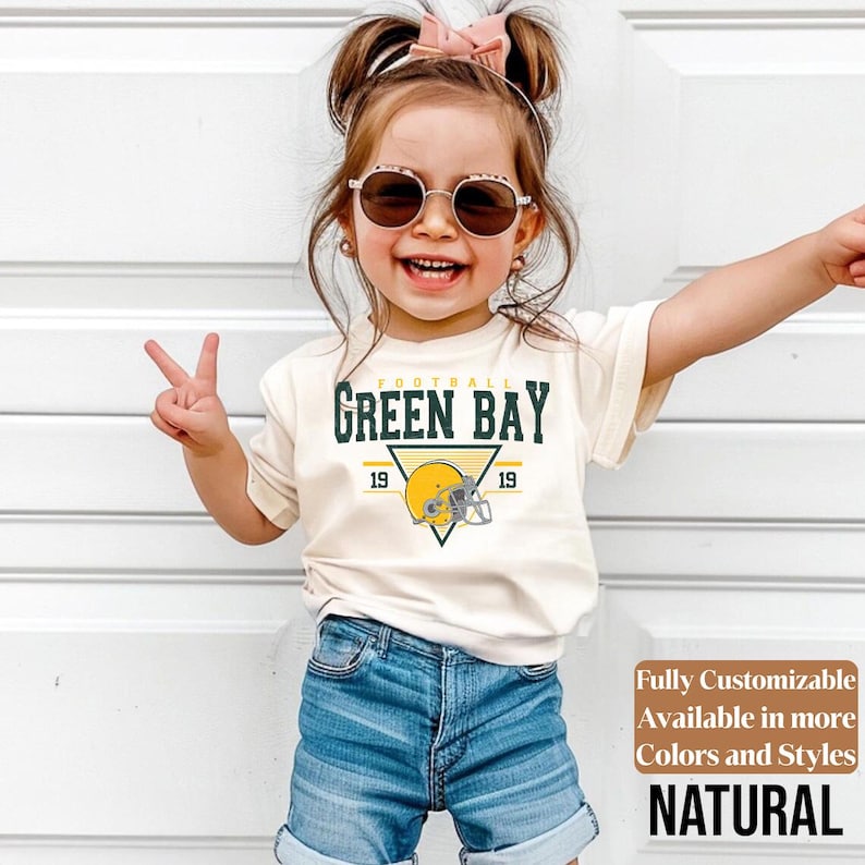 Green Bay Kids Vintage Tee Style 10