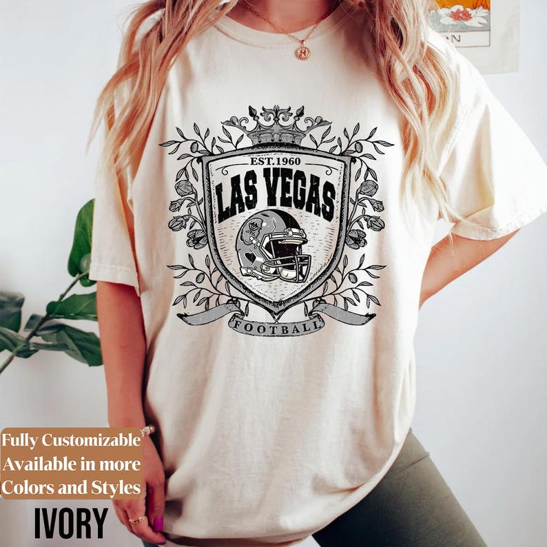Comfort Colors Vintage Las Vegas Football Shirt · Style 01