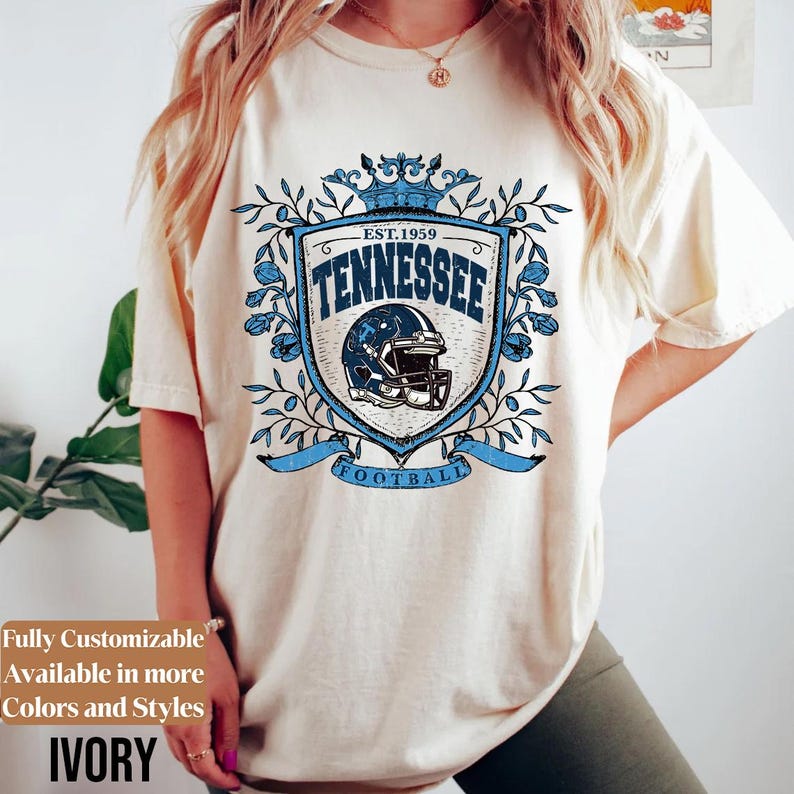 Comfort Colors Vintage Tennessee Football adults shirt style 01