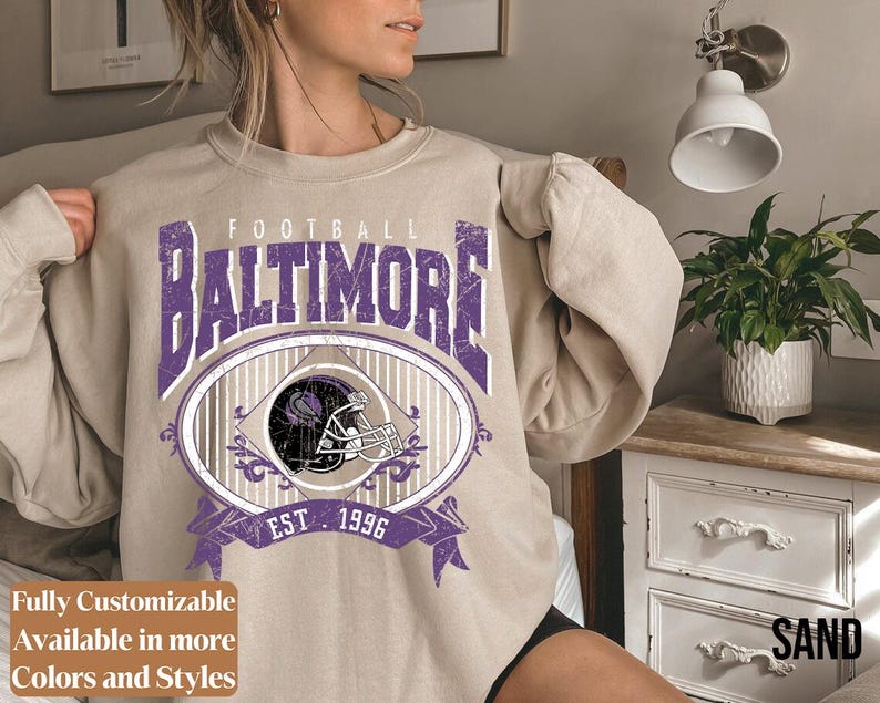 Vintage Baltimore Football adults sweatshirt style 6