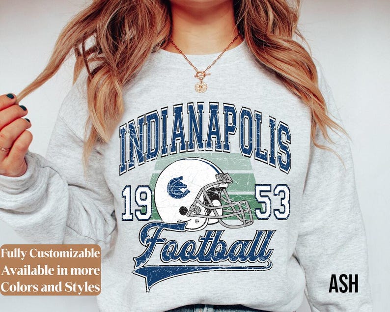 Vintage Indianapolis Football Sweatshirt Style 02