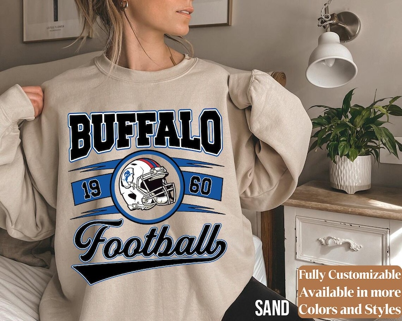 Vintage Buffalo Football adults sweatshirt style 6