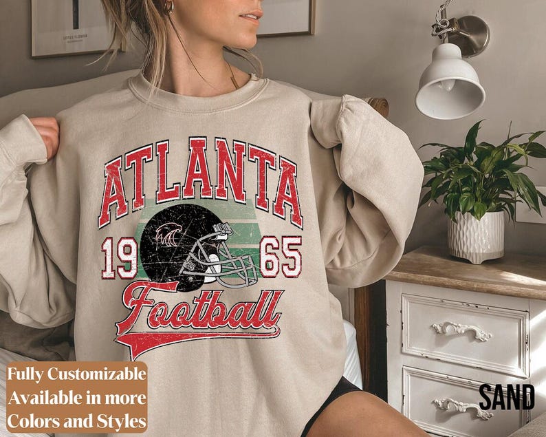 Vintage Atlanta Football adults sweatshirt style 2