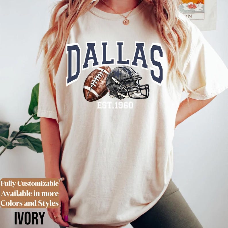 Comfort Colors Dallas Football Shirt Style 07