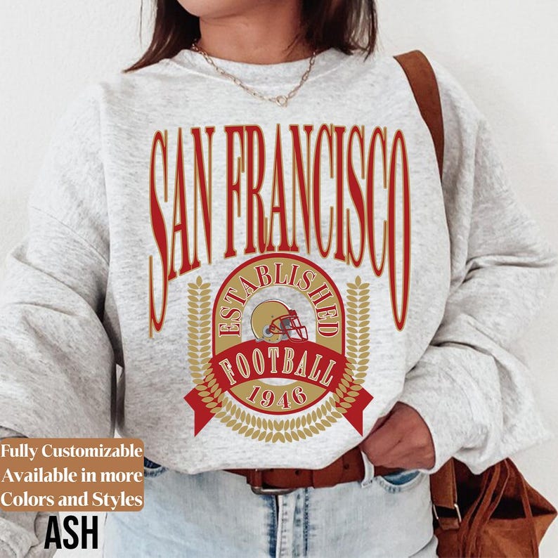 Vintage San Francisco Football adults sweatshirt style 05
