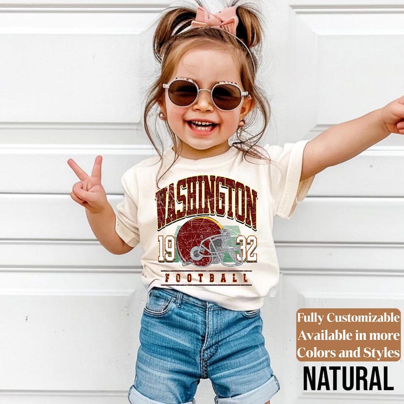 Washington kids football shirt style 14