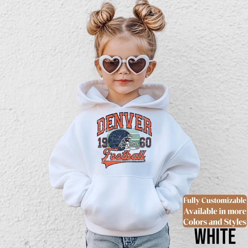 Denver Kids Vintage Sweatshirt Style 01