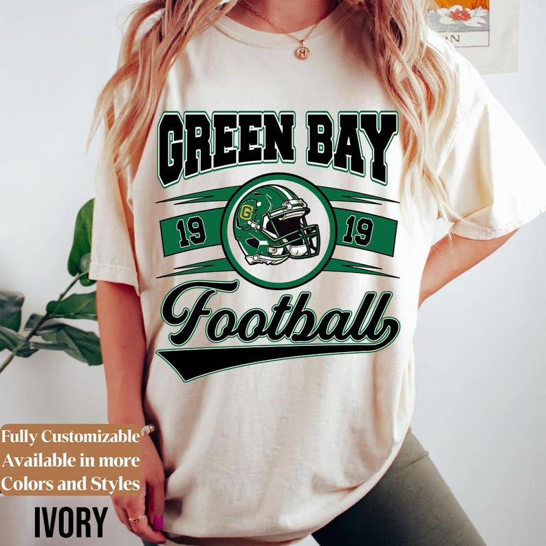 Comfort Colors Green Bay Football Shirt Style 06