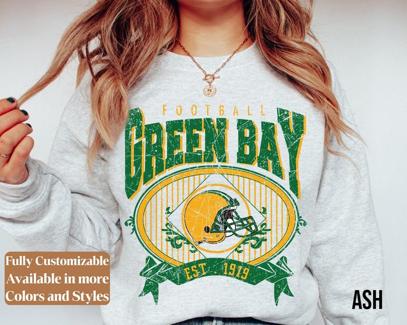 Vintage Green Bay Football Sweatshirt Style 04