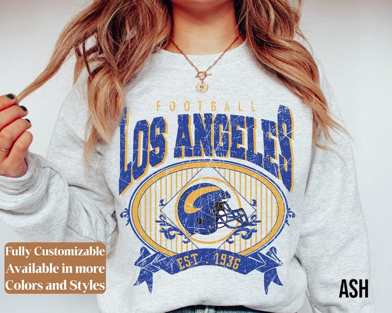 Vintage Los Angeles Football Sweatshirt · Style 04