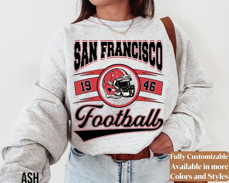 Vintage San Francisco Football adults sweatshirt style 03