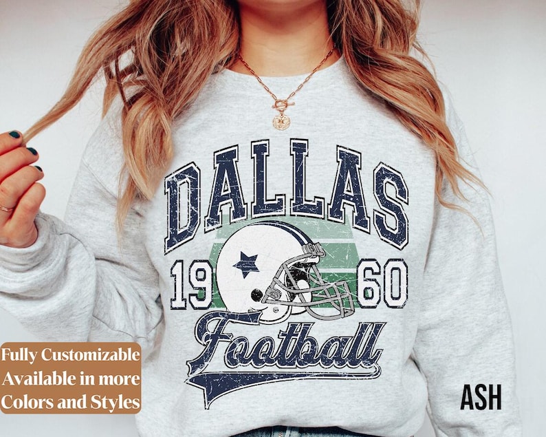 Vintage Dallas Football Sweatshirt Style 02