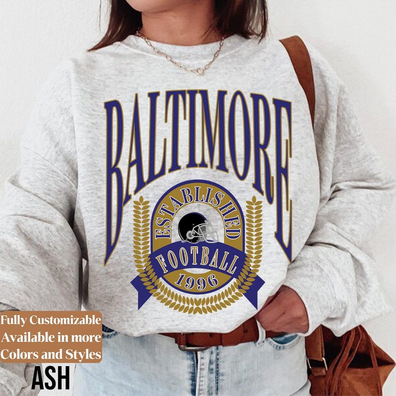 Vintage Baltimore Football adults sweatshirt style 9