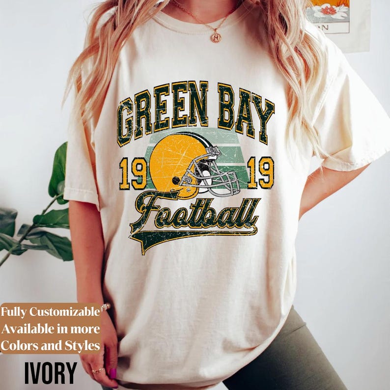 Comfort Colors Green Bay Football Shirt Style 02