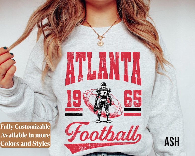 Vintage Atlanta Football adults sweatshirt style 1