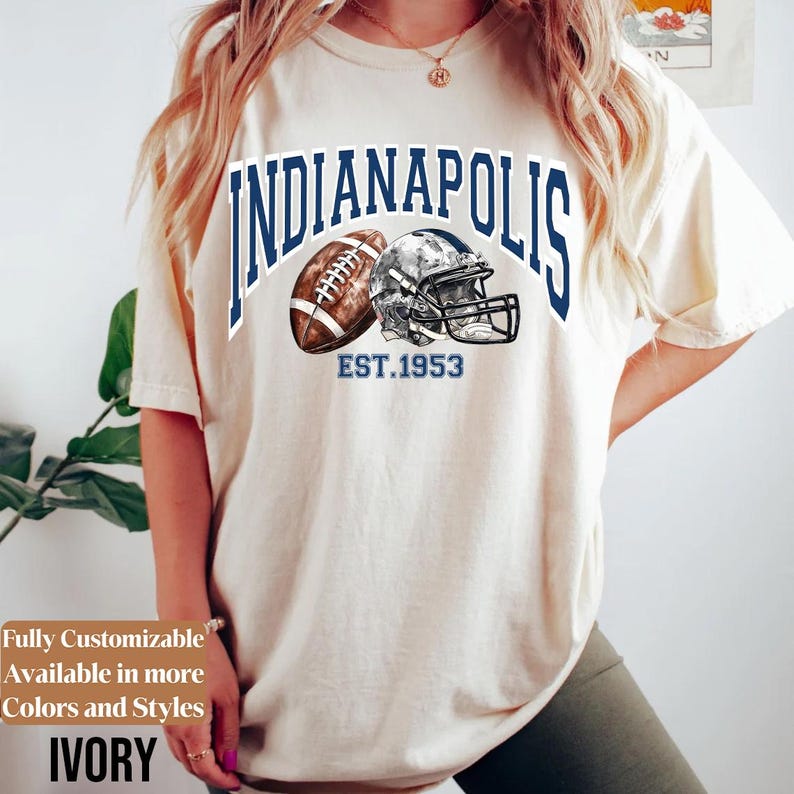 Comfort Colors Indianapolis Football Shirt Style 06
