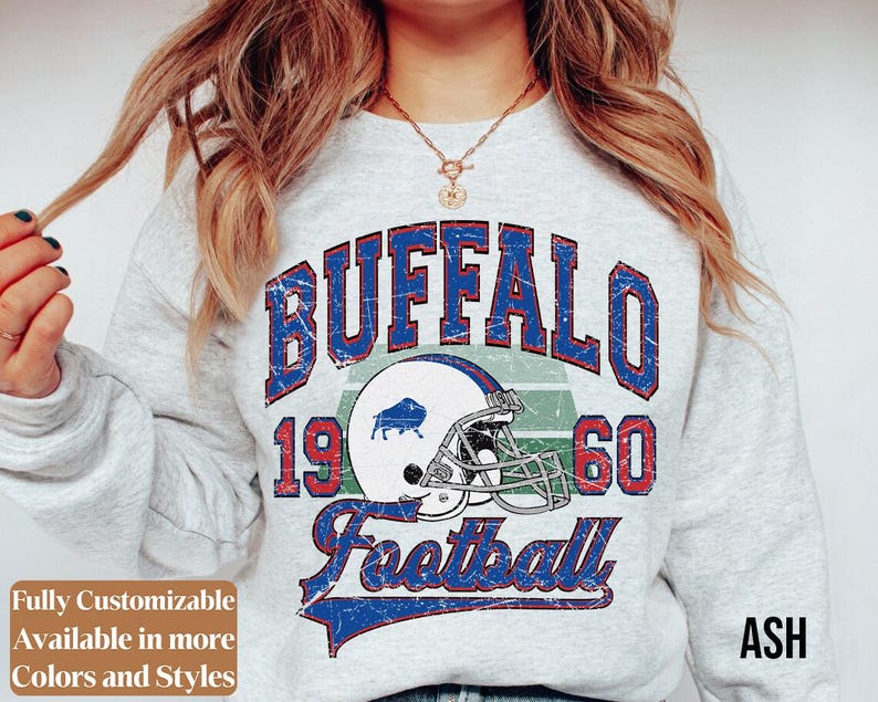 Vintage Buffalo Football adults sweatshirt style 5