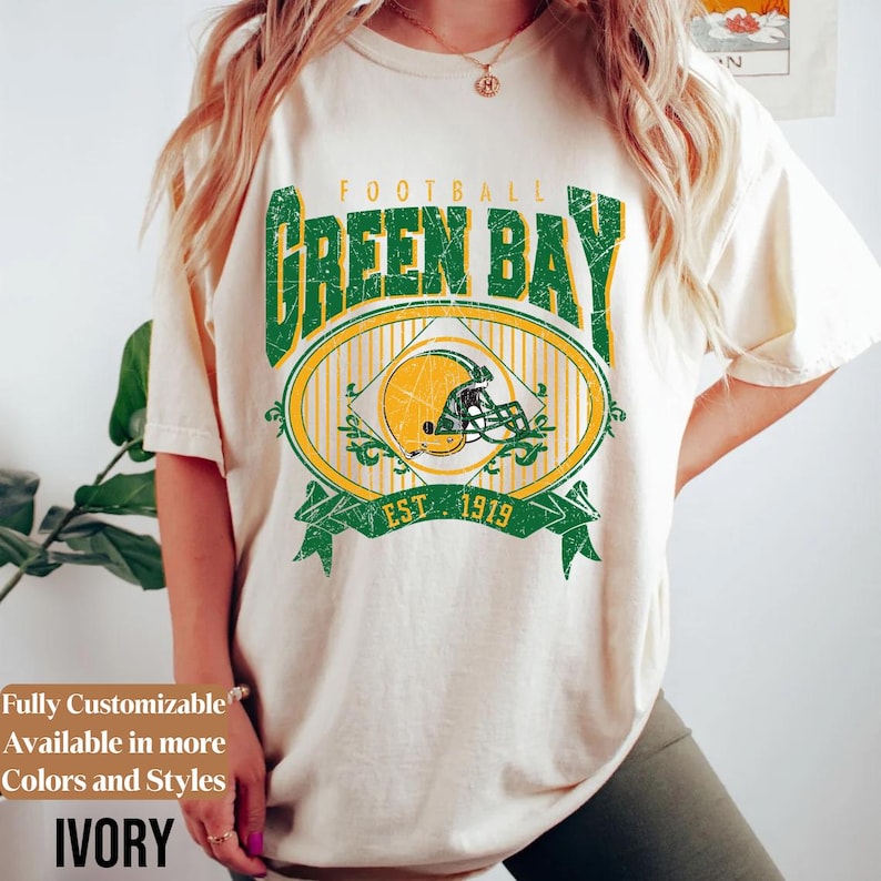 Comfort Colors Green Bay Football Shirt Style 07