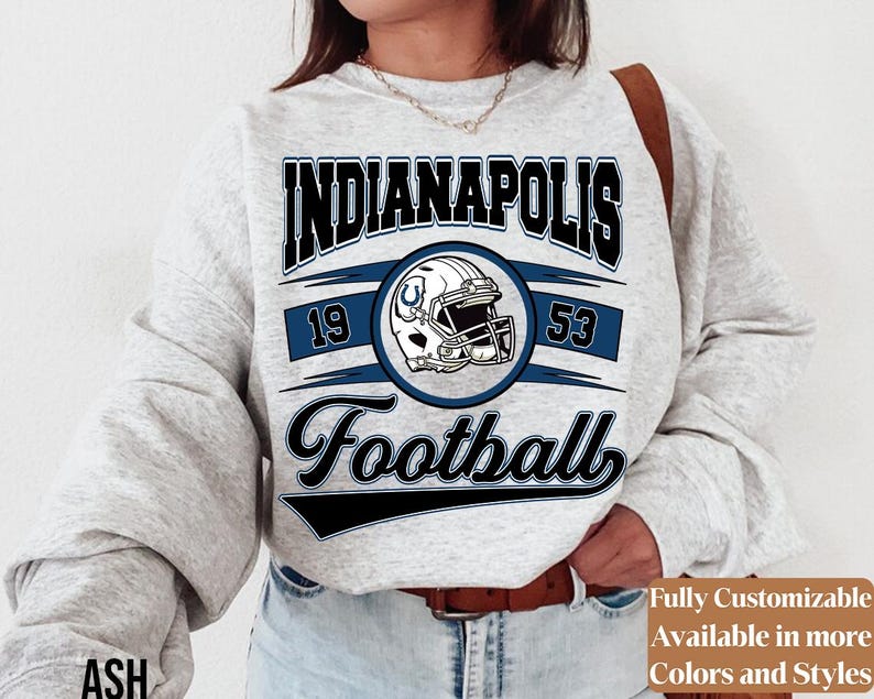 Vintage Indianapolis Football Sweatshirt Style 03